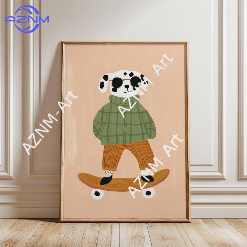 1PC Funny Animal Skateboarding – обзор и цена Baby Nursery Items