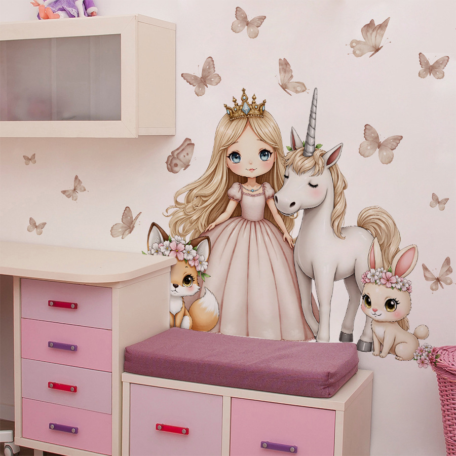 Cartoon Girl Unicorn Vinyl Chi – обзор и цена Baby Nursery Ideas Girl