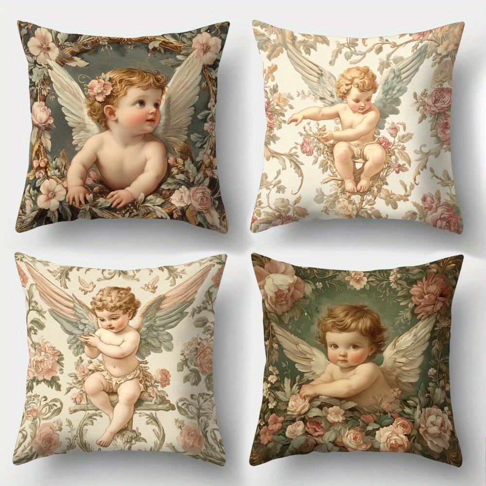 Printed Angel Floral Pillow Co – обзор и цена Baby Nursery Vintage Decor