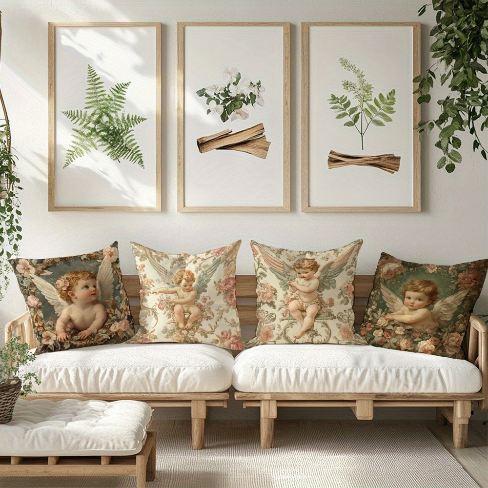 Printed Angel Floral Pillow Co – обзор и цена Baby Nursery Vintage Decor