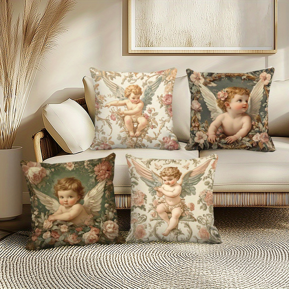 Printed Angel Floral Pillow Co – обзор и цена Baby Nursery Vintage Decor