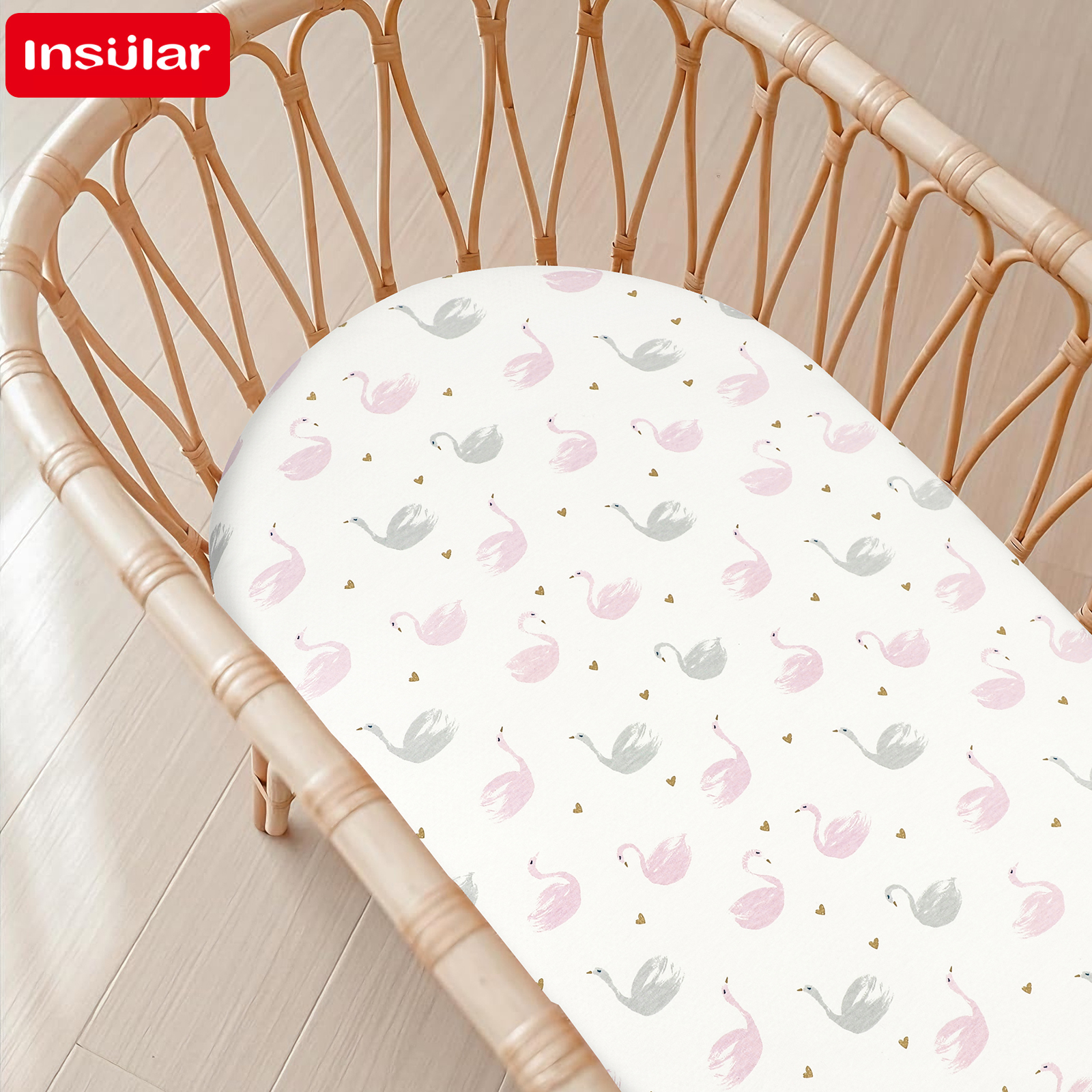 Cartoon Printed Crib Sheet Set – обзор и цена Convertible Crib Set
