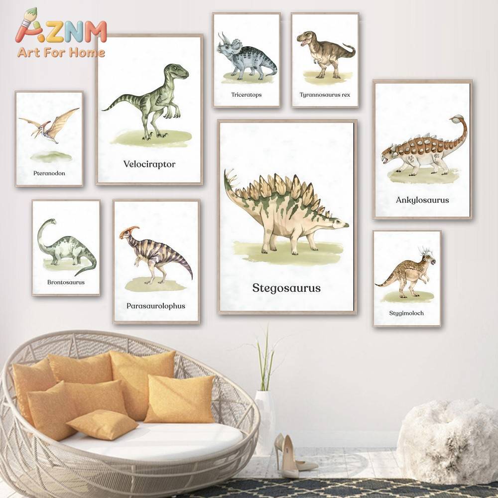 AZNM Cute Cartoon Animal Canva – обзор и цена Baby Nursery Modern