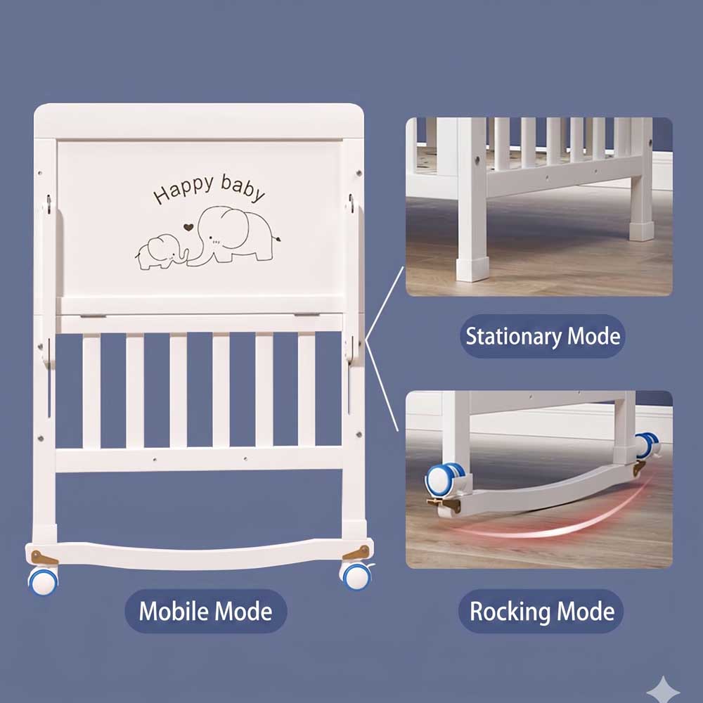 Premium Baby Crib Solid Wood C – обзор и цена Convertible Crib Set