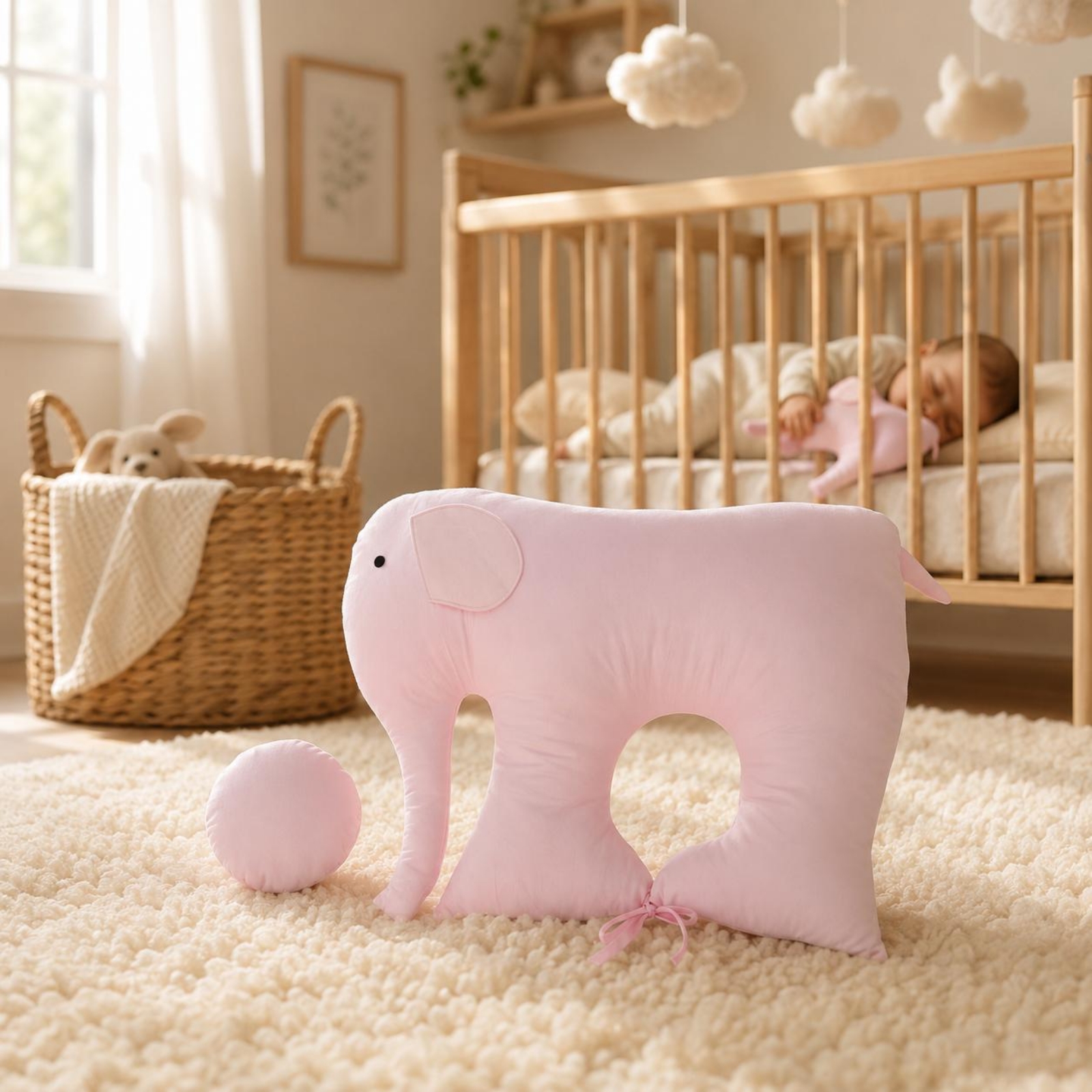 Elephant Baby Pillow Padded St – обзор и цена Baby Nursery Items