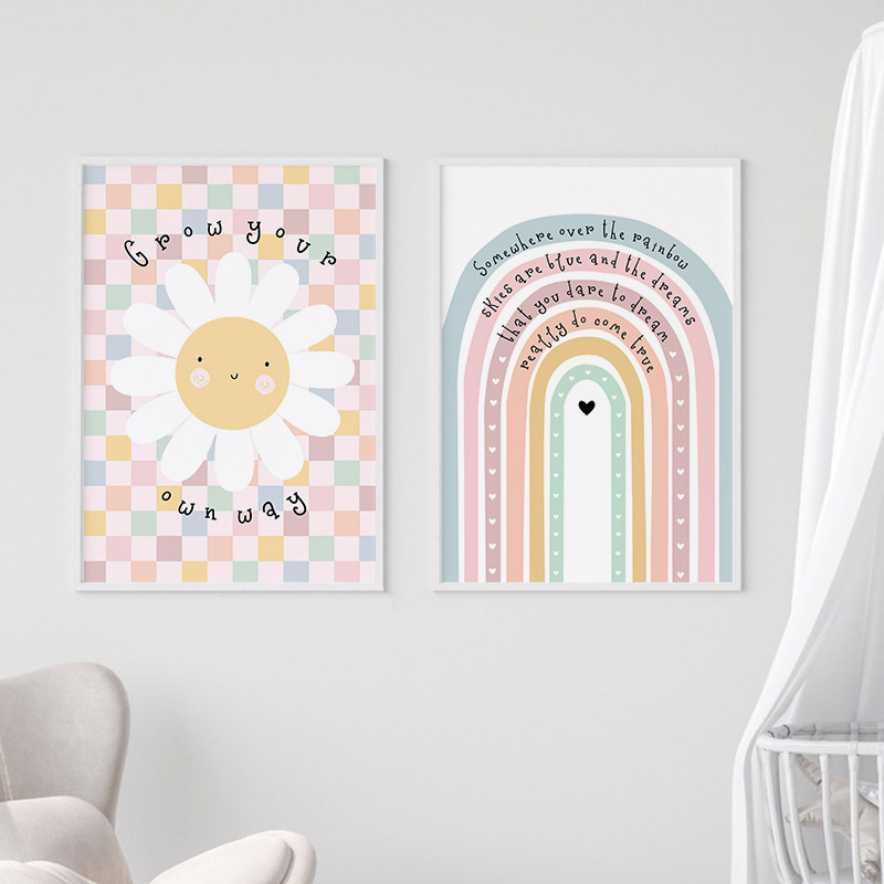 Sun Flower Rainbow Cloud Heart – обзор и цена Baby Nursery Modern