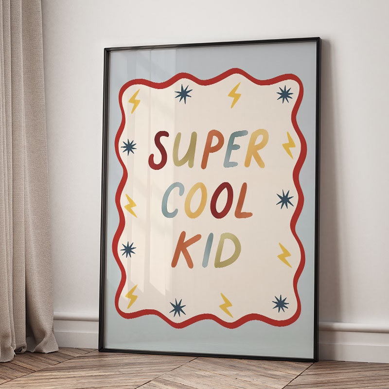 Funny Cartoon Super Cool Kid N – обзор и цена Baby Nursery Modern