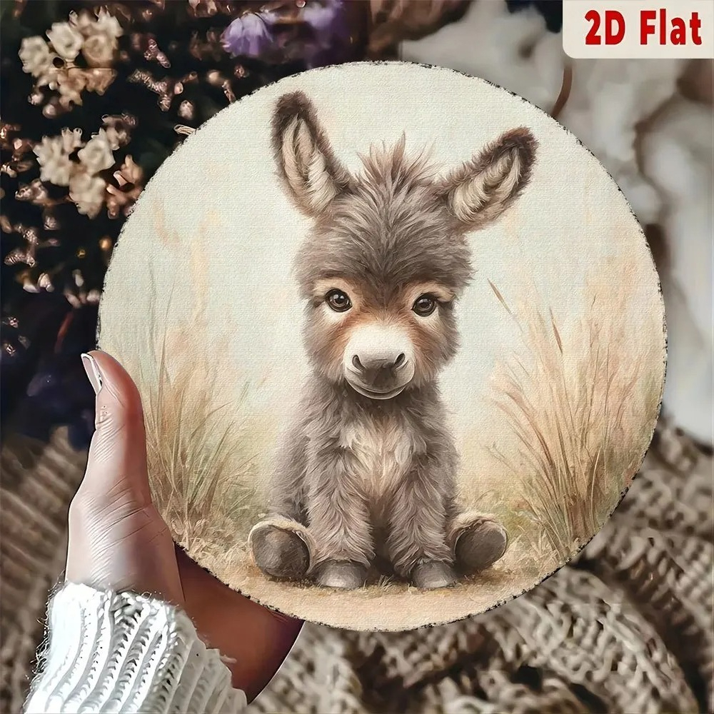 Vintage Baby Donkey Round Meta – обзор и цена Baby Nursery Vintage Decor