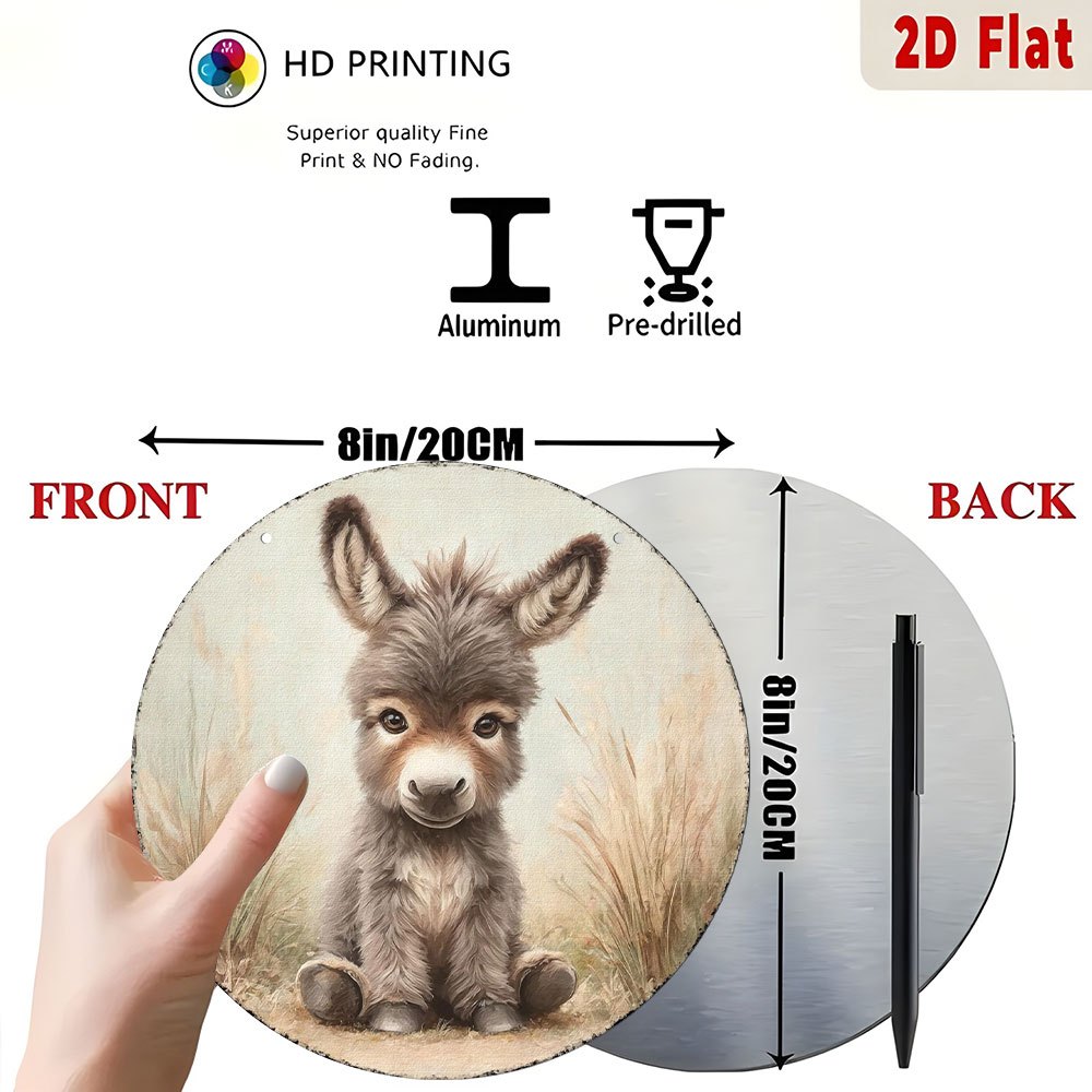 Vintage Baby Donkey Round Meta – обзор и цена Baby Nursery Vintage Decor