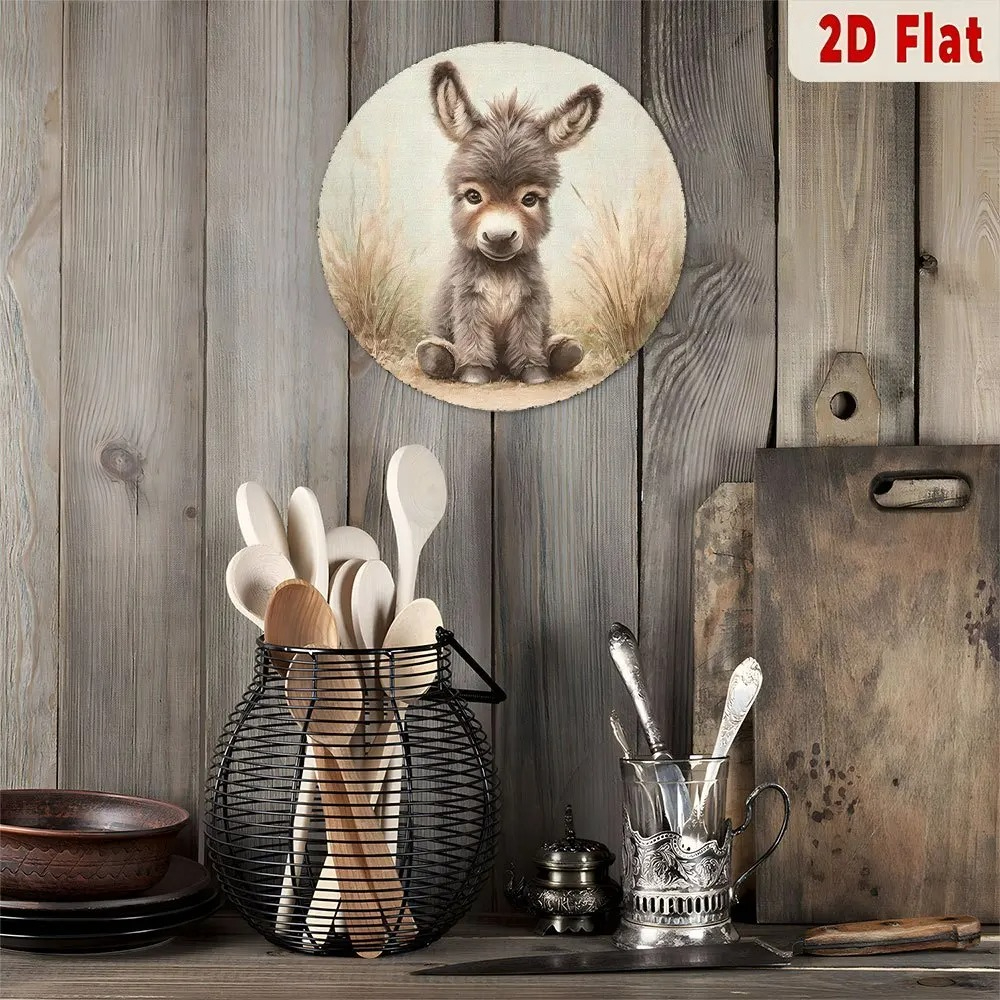 Vintage Baby Donkey Round Meta – обзор и цена Baby Nursery Vintage Decor