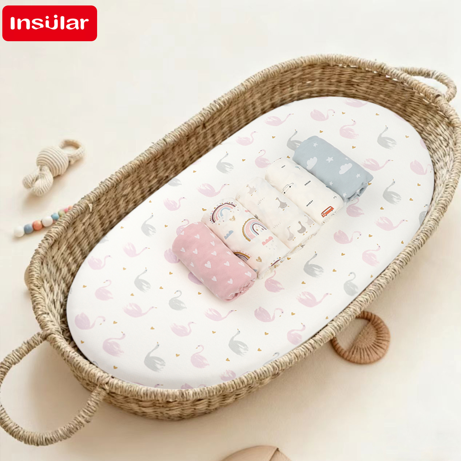 INSULAR 1PCS Polyester Fitted  – обзор и цена Convertible Crib Set